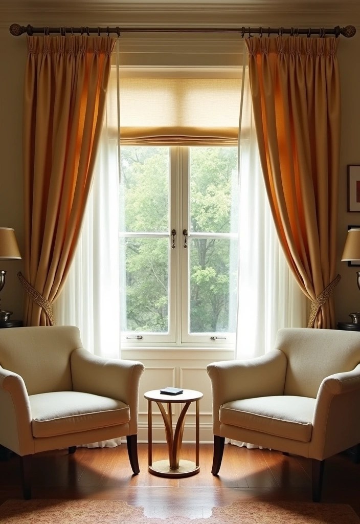 25 Cozy Living Room Ideas That'll Make You Want to Snuggle Up Right Now! - 11. Cozy Window Treatments