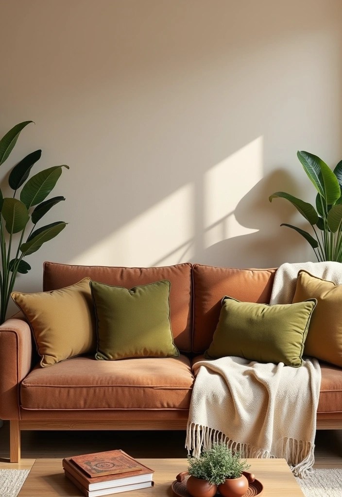 25 Cozy Living Room Ideas That'll Make You Want to Snuggle Up Right Now! - 3. Earthy Color Palettes